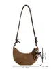 Bolso de Moda con Forma de Cuerno para Mujer 2026 Nuevo Bolso de Hombro Francés de Nicho Bolso Cruzado Elegante Bolso de Luna de Alto Valor