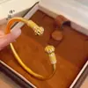 Pulsera de Calabaza Estilo Vintage Chapada en Oro con Diamantes para Mujer, Similar a la de la Tienda de Oro Puzuo