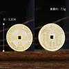 Nuevo Colgante de Cinco Colores del Dios de la Riqueza para Coche, Regalo para Atraer Riqueza, Ojo del Dios de la Riqueza Metal Flor de Ciruelo Dinero Colgante Decoración Interior de Coche