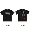 [Transfronterizo 220g] Marca Trendy Americana Vlone Jerry Big V Camiseta Casual Calle Alta Calle Street Pareja Manga Corta Vtg