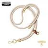 Cordón de alta gama original para teléfono móvil de 8 MM resistente para colgar en el cuello ajustable para exteriores anti-pérdida cuerda trenzada para muñeca dorada