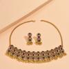 Joyería Explosiones del Sudeste Asiático Estilo Étnico Indio Vintage Cuentas de Gema Joyería Traje de 2 Piezas Aretes Collar