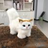 Gatinho de pelúcia simulação animal presente de aniversário presente de novidade para enviar para namoradas acessórios de decoração de presente flor gato