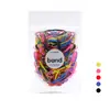 Elásticos de Cabelo Coloridos Descartáveis para Meninas, Pequenos Elásticos de Cabelo para Tranças, Anéis Pequenos de Cabelo com Alta Elasticidade, Acessórios de Cabelo para Crianças