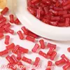 Cuentas Redondas de Resina Imitación Ojo de Gato Rojas con Brillo Fino Sueltas para Pulsera Collar Hecho a Mano DIY Materiales para Cuentas Accesorios