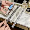 Correa de Metal para Reloj con Diamantes Irregulares, Adecuada para Apple Iwitch Xiaomi Huawei