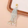 Borla de Cuentas de Arroz Brocado Song Accesorios de Joyería Accesorios para Ensartar Cuentas Hechos a Mano Llavero Semicabado Colgante Decoración de Bolso