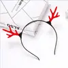 Regalo de Navidad Estilo Bosque Diadema de Astas de Ciervo Femenina Linda Pinza para el Cabello de Niños Diadema de Papá Noel Accesorios para Adultos