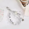 Cadena para Teléfono Estampado de Leopardo en Negro y Rosa, Colgante Dopamina Dulce y Picante para Teléfono, Colgante de Bolso de Cámara de Perlas Estilo Ins, Decoración de Bolso para Festival de Mediados de Otoño
