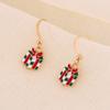 Pendientes Navideños de Dibujos Animados Hombre Mayor Árbol Unicornio Alce Árbol de Primavera Set Joyería Pendientes Joyería Europa y América