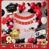 Temporada de Graduación Set de Banderines con Globos Ceremonia de Graduación Decoraciones para Fiesta Negra y Dorada Certificado Suministros para Trofeos de Graduación