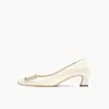 Zapatos Profesionales de Trabajo para Mujer Estilo Europeo y Americano 2026, Punta Cuadrada, Boca Baja, Hebilla Cuadrada de Charol, Tacón Medio Grueso, Cómodos y Versátiles
