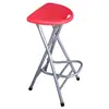 Taburete Plegable de Balcón Silla de Bar Taburete Alto Portátil Taburete para Mostrador con Reposapiés Metabo