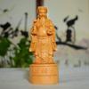 Escultura em Madeira de Tuias em Forma de Estatueta, Divindade Yuanbao Ruyi, Abertura de Loja Física, Artesanato de Personagens