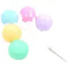 10 bolas redondas decorativas grandes y coloridas un montón de bolas decorativas de plástico pastel decoración tridimensional decorativa grande de plástico
