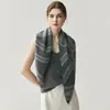 Chal de cachemira para mujer con diseño jacquard en contraste, Nuevo estilo Otoño e Invierno, Elegante y Elegante, Bufanda de doble uso cálida Tendencia