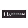 Señales para Puerta de Baño de Hombres y Mujeres, Señales de Inodoro en Stock Blanco y Negro, Señales Indicadoras de Baño de Acrílico, Estilo Americano Montado en Pared