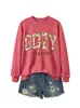 TEMPORADA ACOGEDORA En Stock Casual Floral Cuello Redondo Manga Larga para Mujer Amazon Comercio Transfronterizo Comercio Exterior ebay Sudadera Holgada