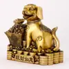 Al por mayor del fabricante Figura de Perro de la Fortuna Atractor de Riqueza de Latón, Cuenco del Tesoro del Perro del Zodíaco, Adorno de Artesanía de Cobre para Oficina y Hogar