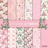 Bestseller transfronteiriço: 13 folhas de papel de fundo para álbum de fotos de scrapbook floral, papel material para fazer diário, novo produto 2026