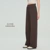 Pantalones Deportivos para Mujer Tongji Otoño Cintura Alta Pierna Ancha Cordón Pantalones Rectos con Caída, Pantalones de Yoga de Gama Alta, Pantalones Largos, Pantalones de Fitness