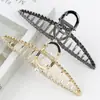 Presilha de Cabelo com Espiga de Trigo e Strass para Mulheres, Design Original de Alto Padrão, Estilo Sofisticado, Prendedor Jacaré para Penteados no Topo da Cabeça, Acessório de Cabelo da Moda Atacado