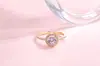 Anel Dourado com Zircônia Cravejada de Diamante Cruzado para Mulheres, Fornecimento Transfronteiriço da Moda, Temperamento Elegante, Anel Aberto Popular de Luxo Leve