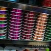 Alambre de cobre que retiene el color recubierto con pegamento, el alambre no se decolora, alambre de cuentas hecho a mano para bricolaje, material de alambre de joyería, tamaño al por mayor