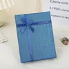Caixa de Embalagem para Joias 12*16cm Caixa de Presente com Laço Xadrez Caixa à Prova de Poeira para Vitrine de Shopping Acessórios