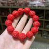 Pulsera de Arena Roja Cinabrio al por Mayor Collar con Colgante de Cinabrio Colgante para Hombres y Mujeres Arena Roja Famoso Colgante de Viento Familiar para el Cabello