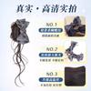 Pinza para Peluca con Lazo, Moño de Bigotes de Dragón, Pinza para Cabello de Cola de Caballo Semi-Recogida Estilo Nuevo 2026, Moño para Peluca de Período de Transición para Cabello Corto