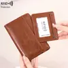 Nuevo Retro Transfronterizo Porta Pasaporte Antirrobo RFID para Hombre y Mujer Billetera Portátil para Pasaporte Porta Tarjetas Antimagnético Bolsa para Identificación