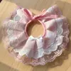 Pañuelo bufanda para saliva de perro bufanda para gato babero de encaje para mascota toalla para saliva de gato tamaño grande y mediano perro babero Teddy