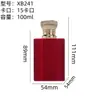 Frasco de Perfume Revestido de Veludo com Tampa de Liga de Zinco, Frasco de Perfume de Grande Capacidade 100ml com Tampa de Metal, Tampa de Perfume Revestida de Veludo