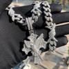 Hip-hop Transfronterizo Nuevo Producto Colgante Paloma Cruz Zircón Cadena Cubana Espinoso Joyería para Traje de Hombre en stock