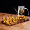 Bule de Chá Elegante Caneca Modelo Novo 2025 Separação Chá-Água Revestimento Interno Totalmente de Vidro Filtro de Um Clique Infusor de Chá Magnético Caneca para Uso Doméstico