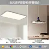 Alemania Tiffmann Lámpara Minimalista de Seda para Sala de Estar Rectangular LED de Espectro Completo Luz de Techo Lámpara de Protección Ocular de Alta Reproducción Cromática Hierro