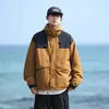 Jaqueta masculina Enbu, novo estilo outono, estilo workwear americano, marca da moda, moderna, solta, casual, peça de outer wear versátil para homens