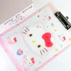 Portapapeles Transparente de Acrílico Sanrio Carpeta Patrón de Dibujos Animados Anime Estudiante A4 Portapapeles Mayoreo