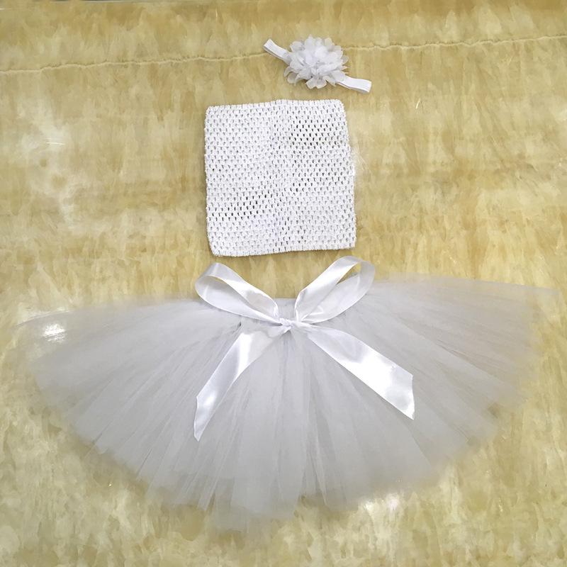 White tutu top skirt dress 100
