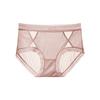 # 2422 # Calcinha Feminina Sexy de Cetim com Recortes Renda e Tela Modeladora no Quadril 7A Forro Antibacteriano Calcinha Gu Rao