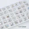 Dongzhou Diamante para Unhas 10*8.8mm Coração Geométrico Fundo Pontiagudo Diamante DIY Brincos Joias Diamante Brilhante Decoração de Unhas Diamante