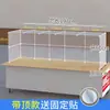 Cubierta de Puesto a Prueba de Viento de Tres Lados con Techo, 36 Cubiertas Transparentes de Plástico, Cerramiento de Escritorio, Película para Exteriores, Cubierta a Prueba de Polvo para Carrito de Comida