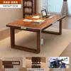 Mesa de biblioteca, mesa de leitura, mesa dupla para estudo de uso doméstico, mesa longa grande estilo sala de estar, mesa de leitura e estudo para estudantes