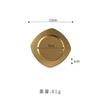 Estilo japonês disco de aço inoxidável dourado bandeja inferior plana placa rasa estilo ocidental dim sum sobremesa bolo placa de cuspe de osso