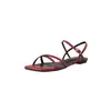 Sandalias Minimalistas Versátiles de Tira Fina, Sandalias Romanas Planas de Cuero Genuino con Tira Cruzada y Punta Cuadrada Abierta, Cómodas que Combinan con Faldas