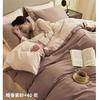 Juego de cama de cuatro piezas de algodón puro Algodón puro 2025 Nuevo Cama Cama Sábanas Funda de edredón Cama Sábanas Ropa de cama para dormitorio Juego de tres piezas