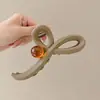 Pinza para el Cabello Dopamina Estilo Coreano con Acabado de Alta Gama, Horquilla Exquisita para Mujer, Pinza de Tiburón Grande para la Parte Posterior de la Cabeza, Lindo Accesorio para el Cabello