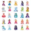 Pegatinas de Princesa de Dibujos Animados de Nuevo Estilo Transfronterizas 50 Piezas para Decoración de Laptop, Cuaderno, Funda de Teléfono y Termo