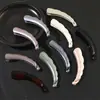 Pinza para el Cabello Brillante Versátil Estilo Coreano, Nueva Pinza Banana Sencilla Color Café, Versátil para Niñas, Adecuada para Peinados Recogidos y Coletas
